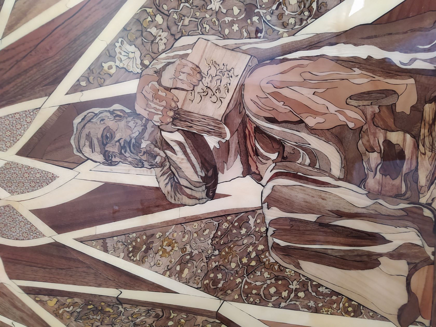 تابلو معرق چوب و خاتم